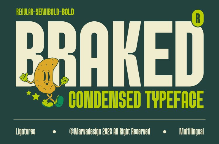 condensed typeface