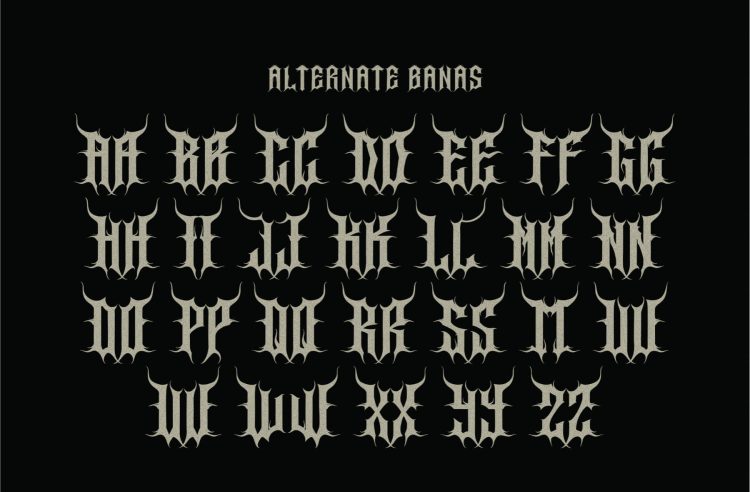 Gothic Typeface