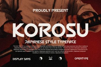 japanese style typeface