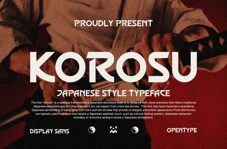 japanese style typeface