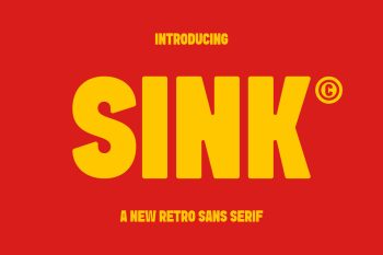 retro sans serif font