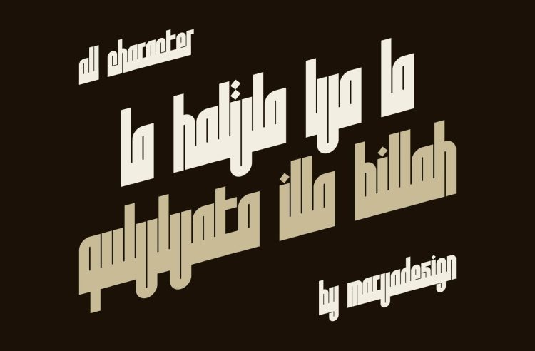 Arabic Kufi Typeface