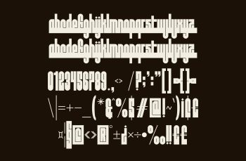 Arabic Kufi Typeface