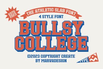 athletic slab font