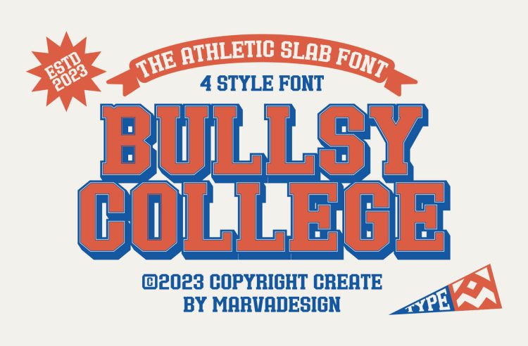 athletic slab font