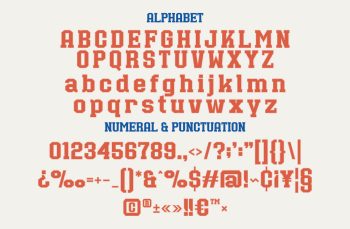athletic slab font