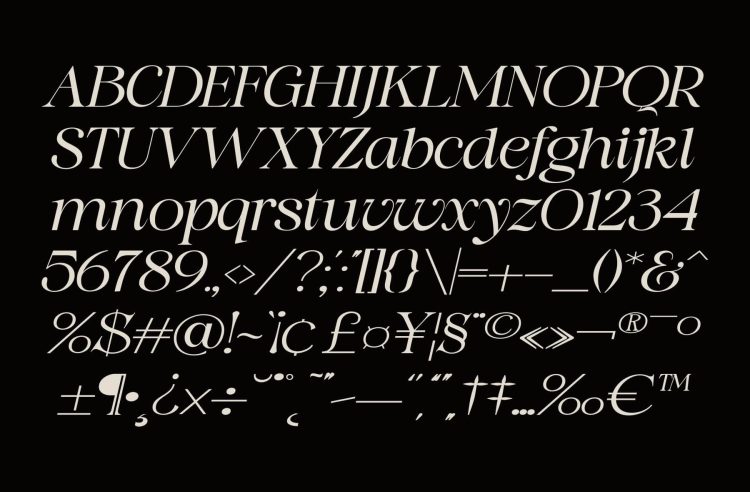 Classic Serif Display Font