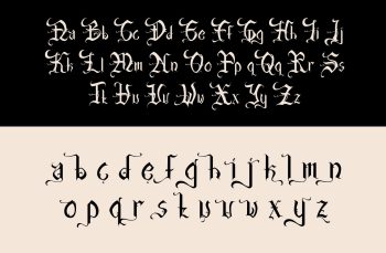 fancy blackletter font