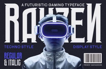 futuristic gaming font
