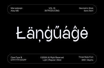 Geometric Style Sans Serif