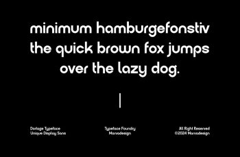 Minimalist Display Sans