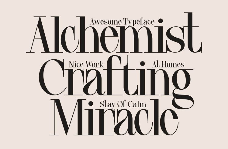 Minimalist Serif Typeface