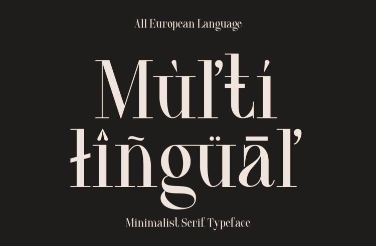 Minimalist Serif Typeface