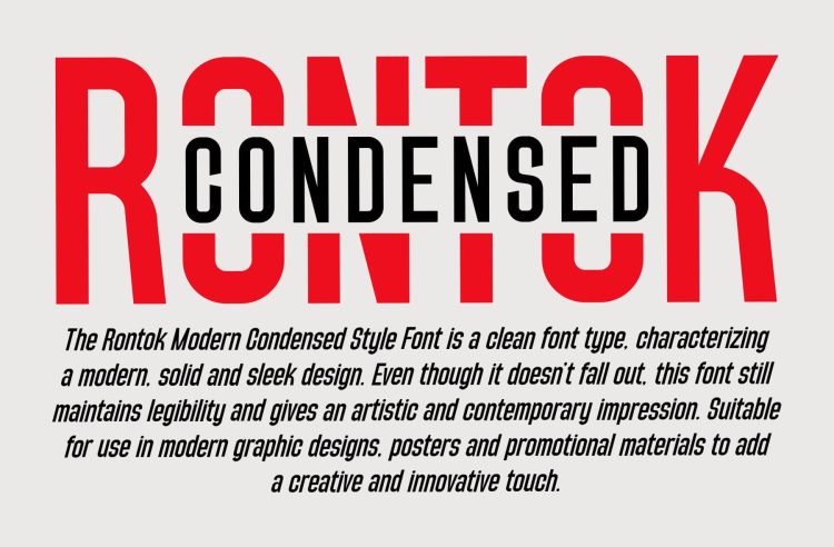 Modern Sans Condensed Font