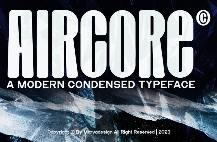 Modern Condensed Typeface