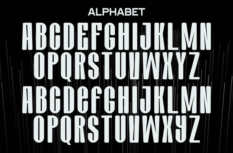 Modern Condensed Typeface