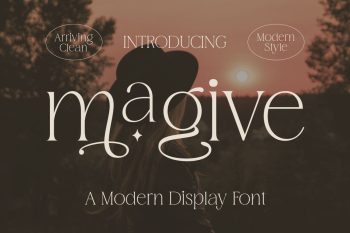 modern dispaly font