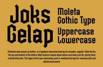 modern gothic typeface