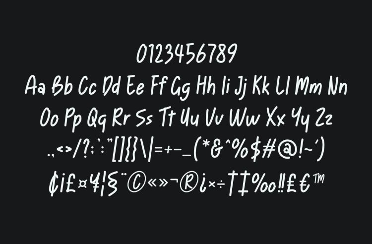 Modern Handwriting Font