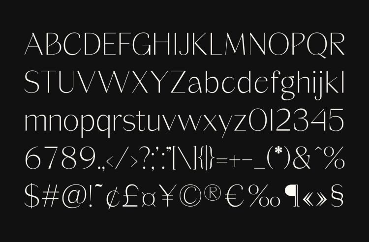 modern sans minimalist font