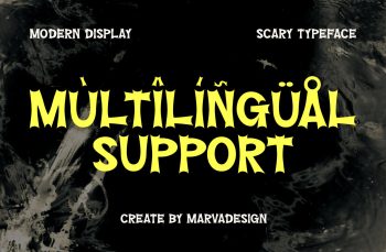 modern spooky font