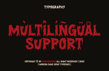 modern spooky font