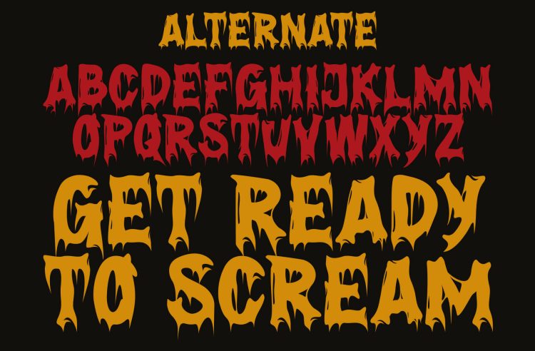 modern spooky font