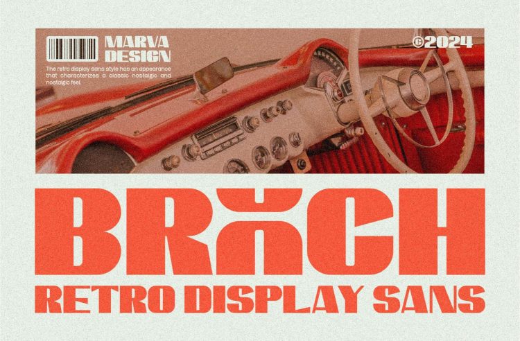 Retro Display Sans Serif Font