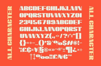 Retro Display Sans Serif Font