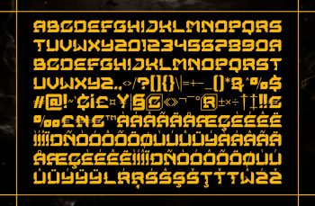 retro future font