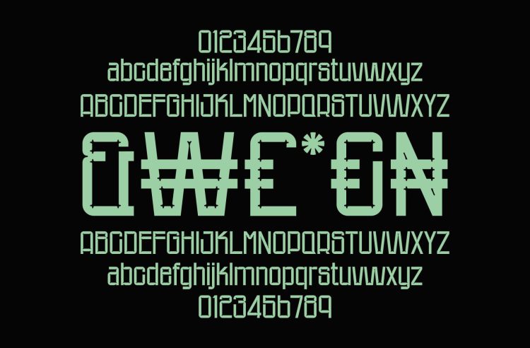 Sans Serif Futuristic Font