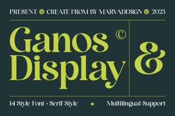 serif font ganos