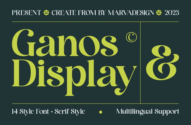 serif font ganos