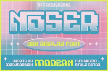 y2k display font