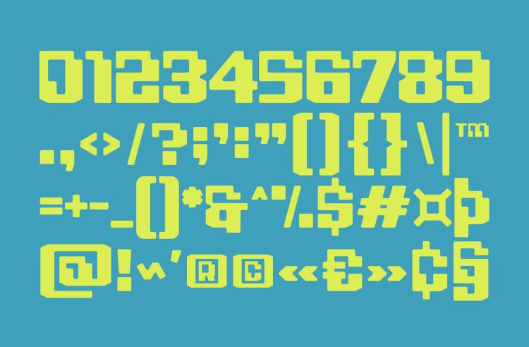 y2k display font