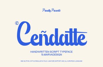 Modern Script Typeface
