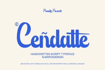 Modern Script Typeface