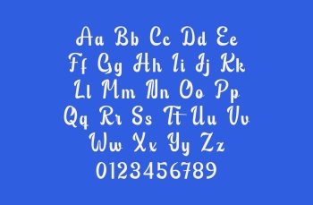 Modern Script Typeface