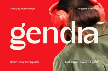 Modern Sans Serif Typeface