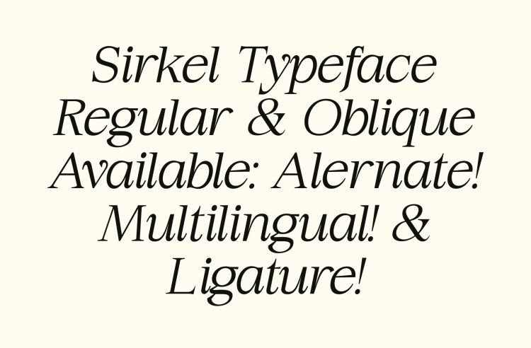 Modern Serif Typeface