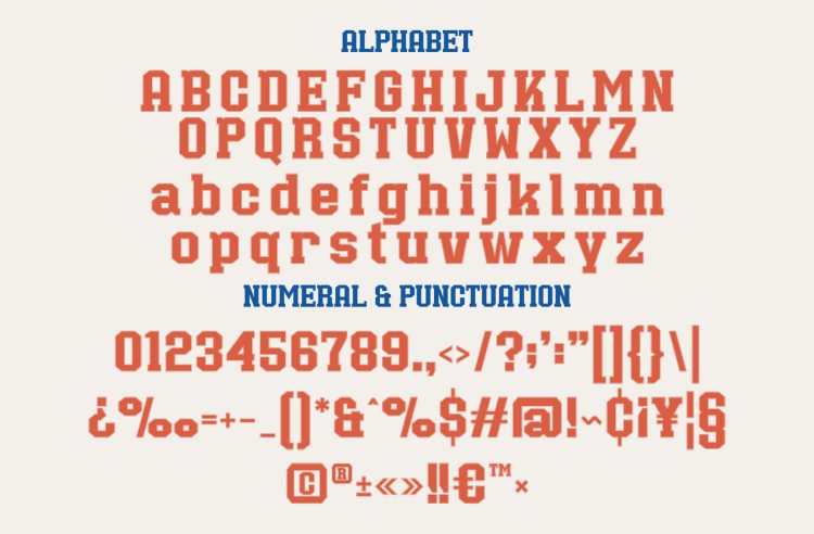 Classic Slab Typeface