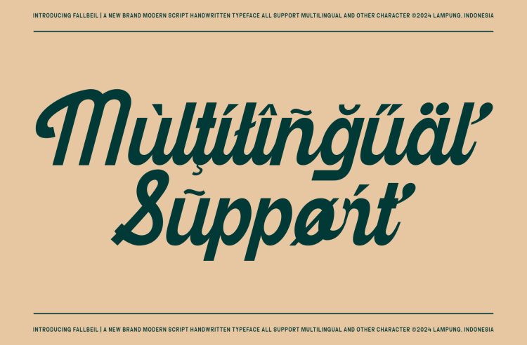 Modern Script Typeface