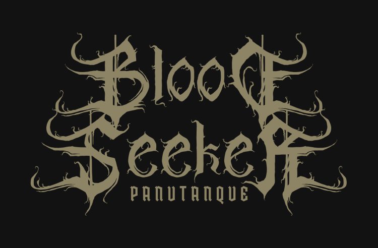 decorative black metal typeface