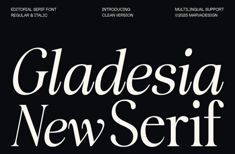 Elegant-serif-gladesia-typeface