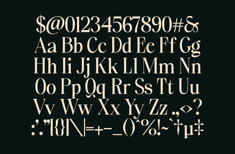 elegant--familt-serif-typeface