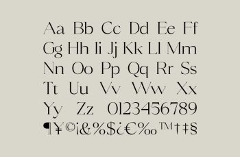 Elegant Serif Typeface