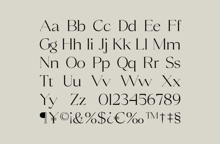 Elegant Serif Typeface