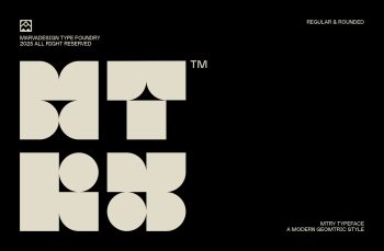 Modern Geometric Typeface