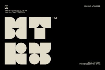 Modern Geometric Typeface