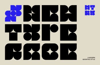 Modern Geometric Typeface